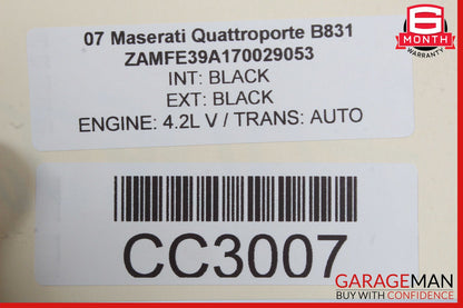 03-08 Maserati Quattroporte M139 Rear Left Recline Seat Cushion Top Upper OEM