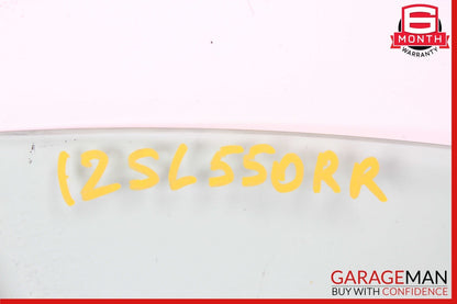 03-12 Mercedes R230 SL550 SL600 Rear Right Side Door Window Quarter Auto Glass