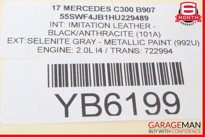 15-18 Mercedes W205 C300 C350e RWD Rear Right Side Axle CV Half Shaft OEM