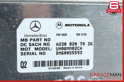 06-12 Mercedes W211 E350 SL550 Communication Control Module 2198200926 OEM