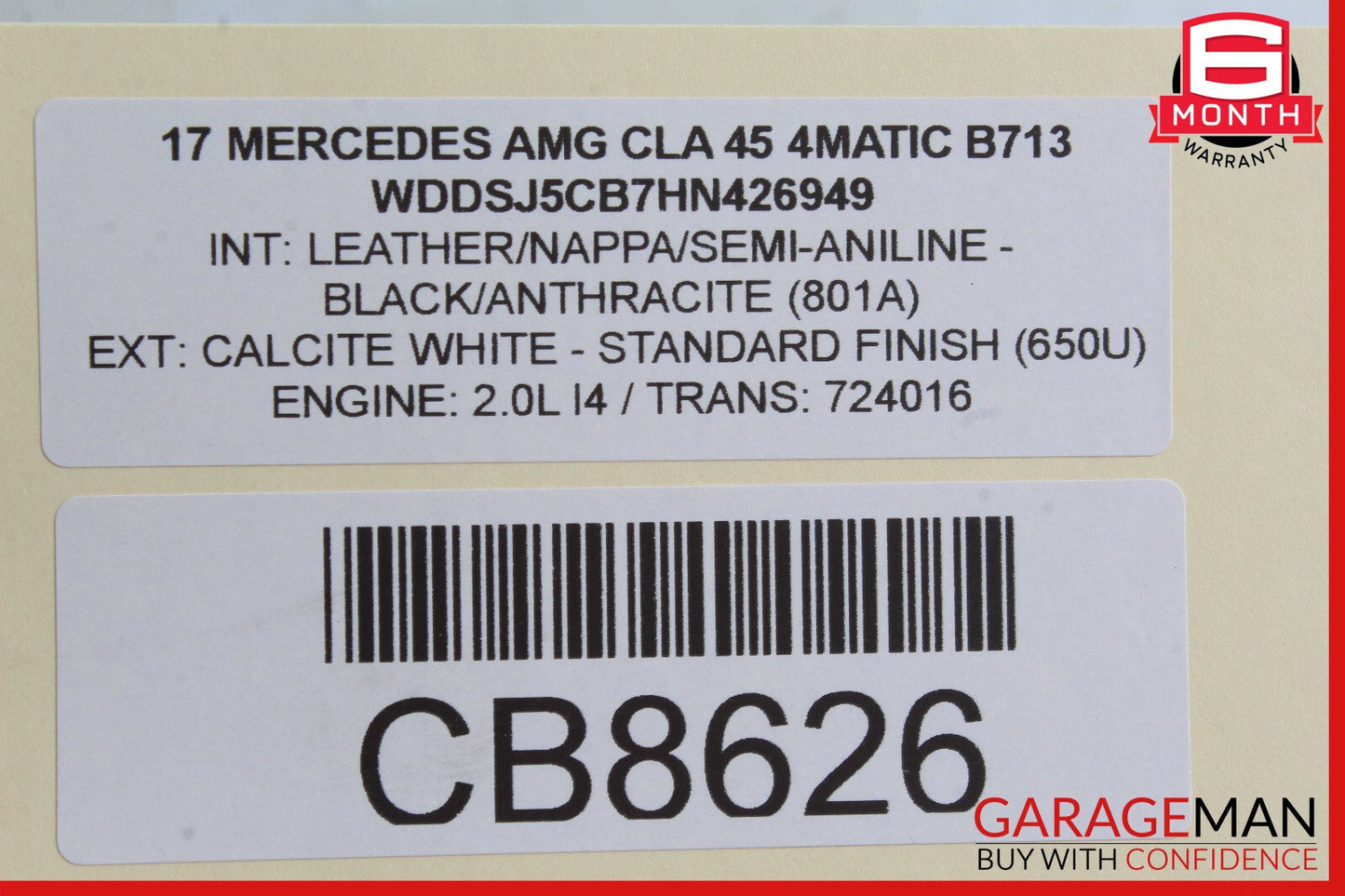 14-20 Mercedes W117 CLA45 Rear Right / Left Side Suspension Lower Control Arm