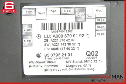 07-13 Mercedes W221 S550 S63 AMG Rear Door Control Module Unit 0008700192 OEM
