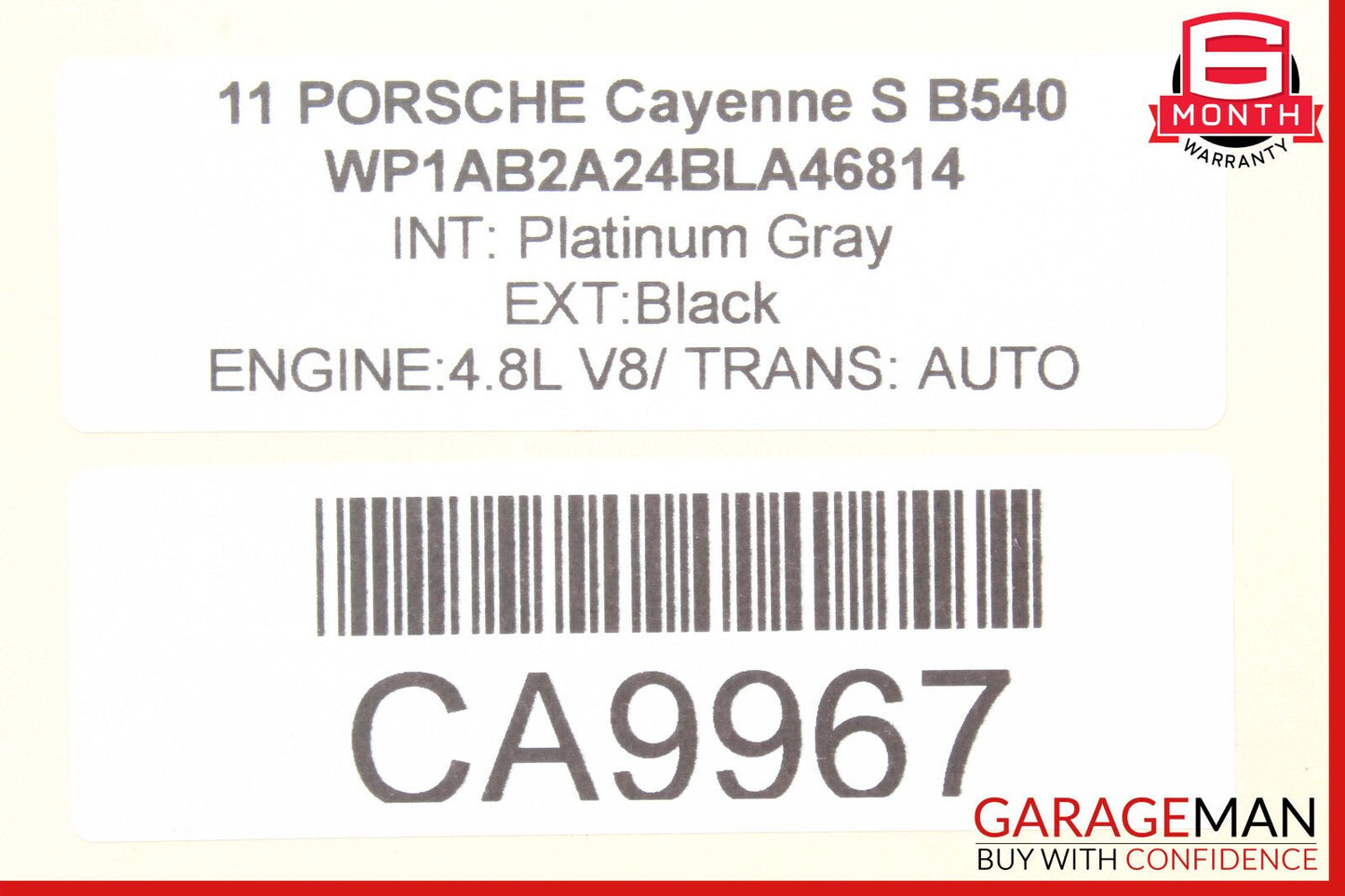 11-17 Porsche Cayenne 958 Rear Left Lower Control Arm OEM