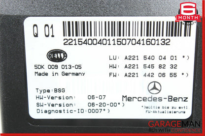 07-14 Mercedes-Benz S550 W221 Electric Power Supply Control Fuse Box Module 2215400401
