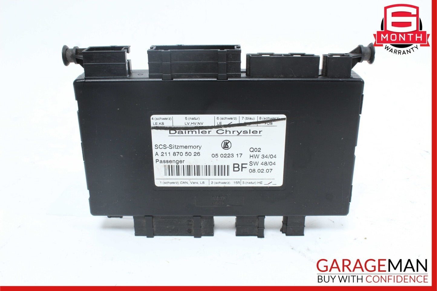 03-12 Mercedes X164 GL450 SLK350 Front Right Side Seat Control Module Unit OEM