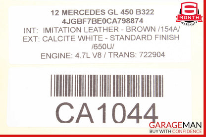 06-13 Mercedes X164 GL450 R350 Window Regulator Motor Front Left Driver Side OEM
