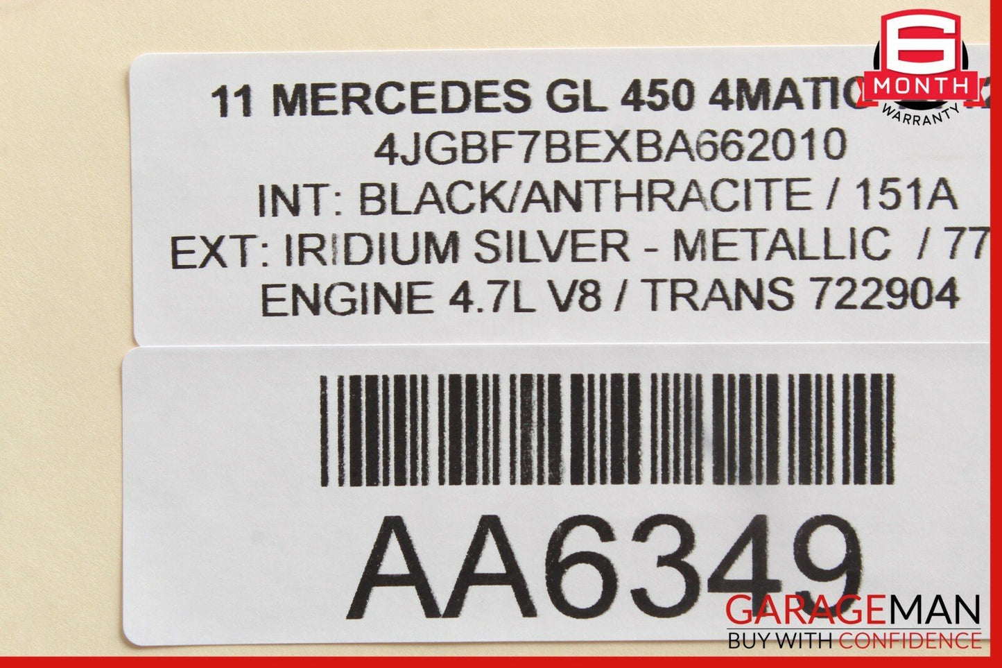 07-12 Mercedes X164 GL450 GL350 Rear Right And Left Seat Fold Control Switch OEM