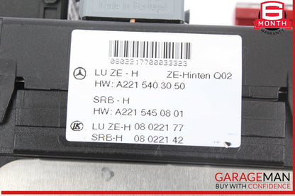 07-09 Mercedes W221 S550 S63 AMG CL550 Rear Trunk Fuse Relay Junction Box OEM