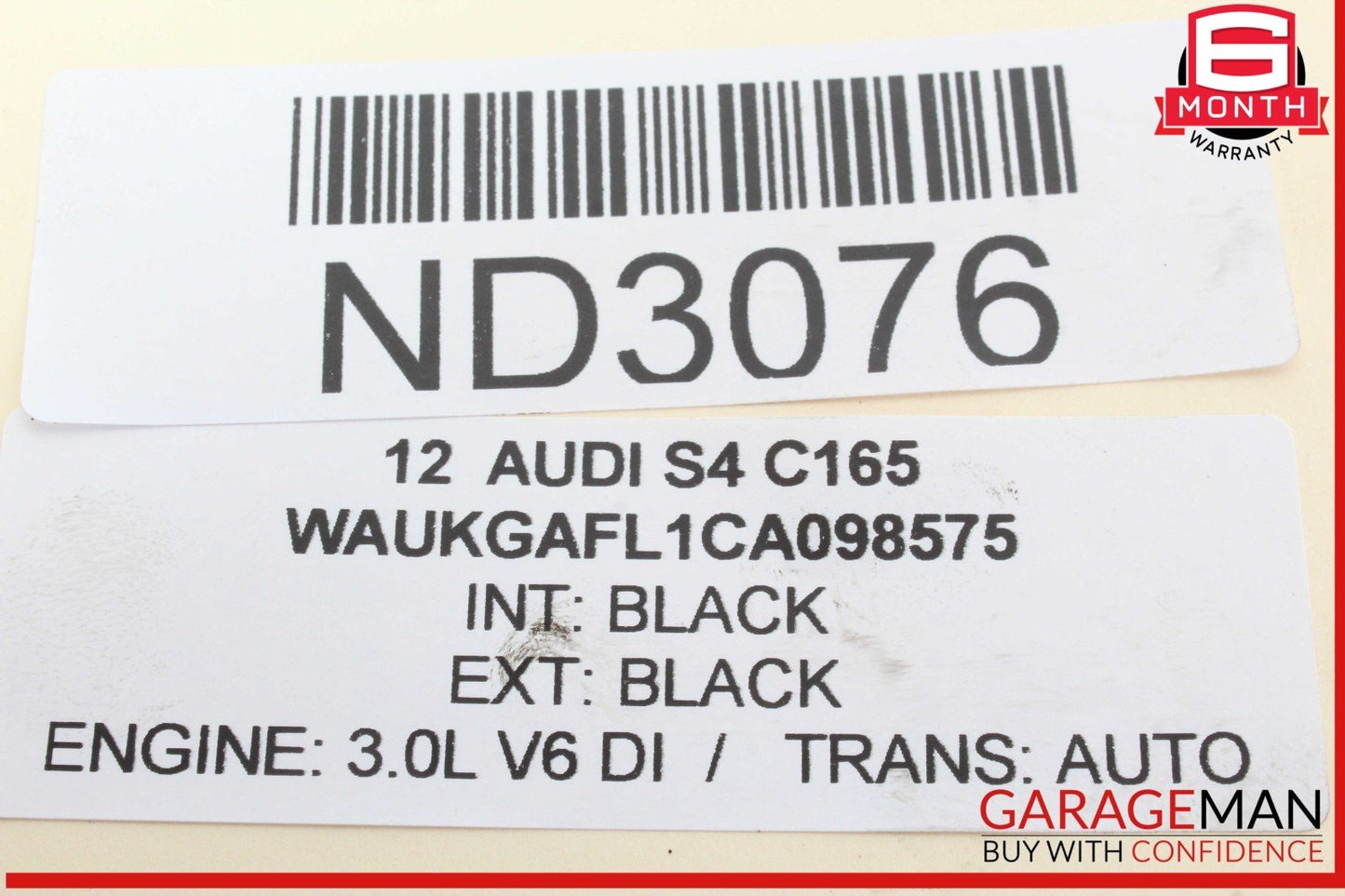 09-16 Audi S4 Engine Throttle Body 06E133062H OEM