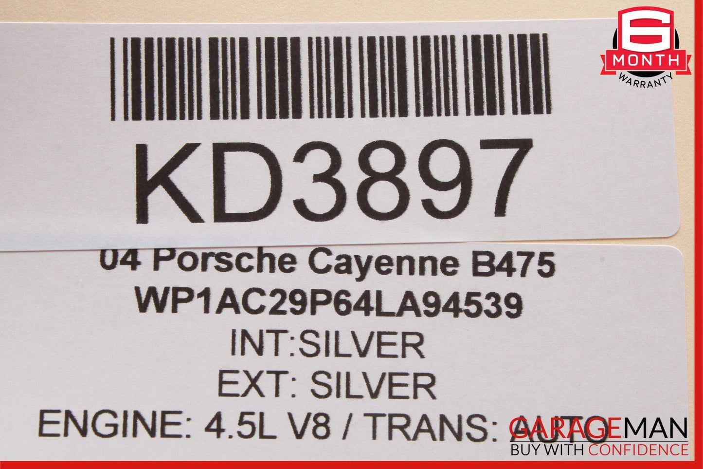 03-10 Porsche Cayenne S 955 957 Rear Right Side Door Lock Latch Actuator OEM