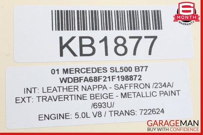 90-02 Mercedes R129 SL500 300SL Steering Column Tilt Adjust Control Switch