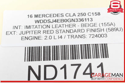 14-19 Mercedes W117 CLA250 Rear Left or Right Upper Control Arm 2463501006 OEM