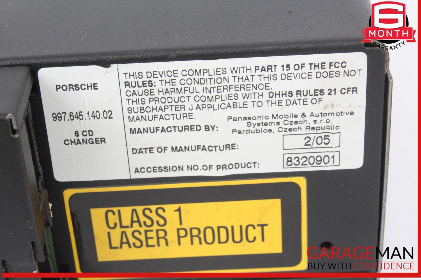 05-08 Porsche Boxster 987 CD Changer Magazine 99764514002 OEM