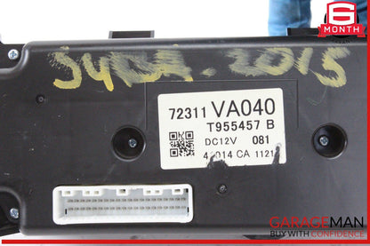 15 Subaru WRX AC A/C Air Conditioning Heater Temperature Climate Control Panel
