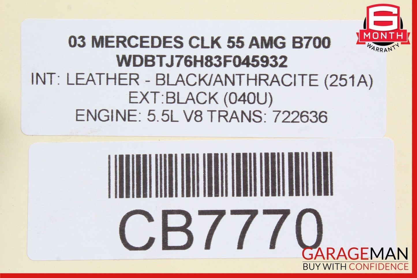 03-11 Mercedes W209 CLK55 AMG C230 Front Left Driver Side Lower Control Arm OEM
