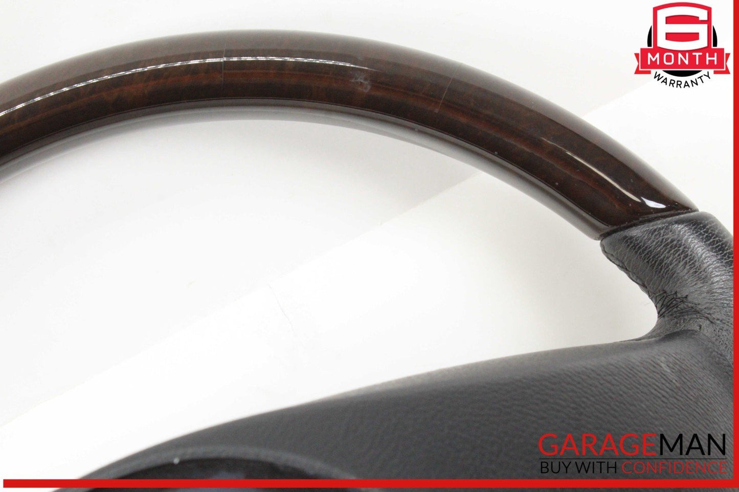 05-08 Mercedes R171 SLK280 Front Left Driver Side Steering Wheel Wood Black OEM