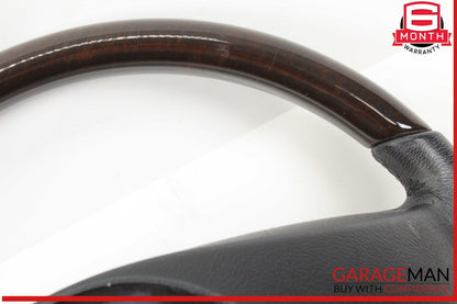 05-08 Mercedes R171 SLK280 Front Left Driver Side Steering Wheel Wood Black OEM