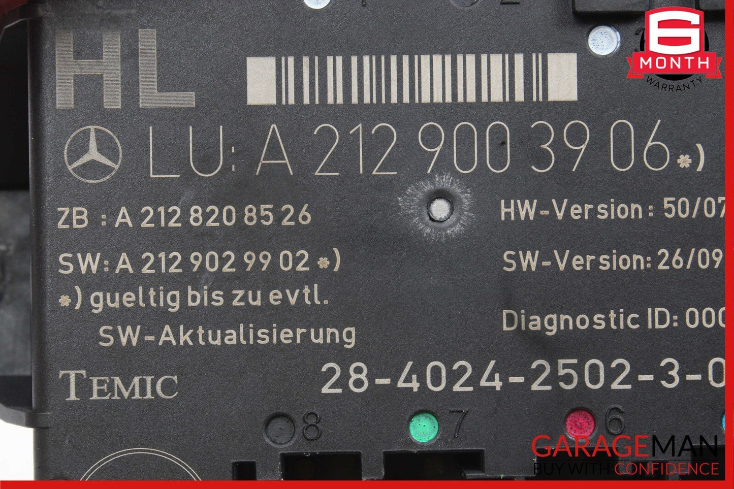 08-18 Mercedes W204 C250 GLK350 E350 CLS550 Rear Left Side Door Control Module