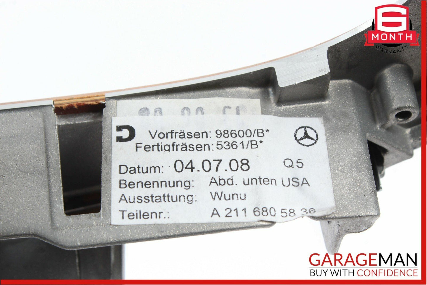 06-11 Mercedes W211 E350 CLS550 Center Console Shifter Trim Bezel Cover Wood OEM