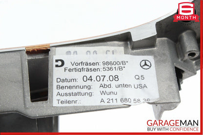06-11 Mercedes W211 E350 CLS550 Center Console Shifter Trim Bezel Cover Wood OEM