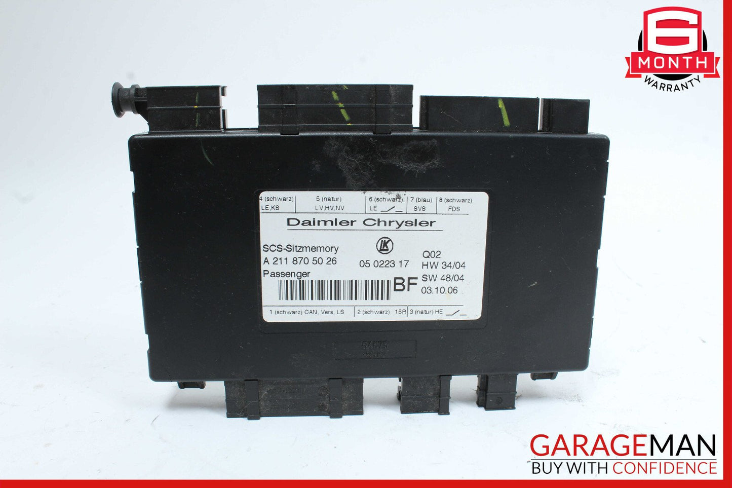 03-13 Mercedes X164 GL450 CLS550 Under Seat Control Module Front Right Side OEM