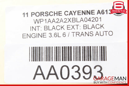 11-14 Porsche Cayenne 958 Front Left Driver Side Mirror Door Rear View Brown