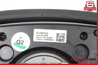 07-10 Mercedes W221 S550 CL550 4 Spoke Steering Wheel With Paddle Shifters Wood