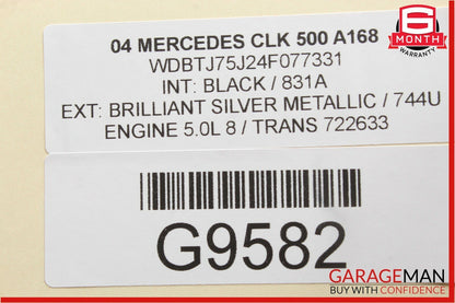 06-08 Mercedes W219 CLS500 Front Right Side Mirror Door Rear View Silver