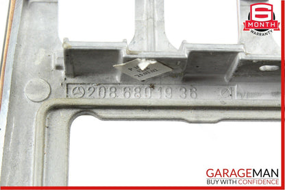 98-03 Mercedes W208 CLK320 Convertible Center Dash Panel Trim Bezel Walnut OEM