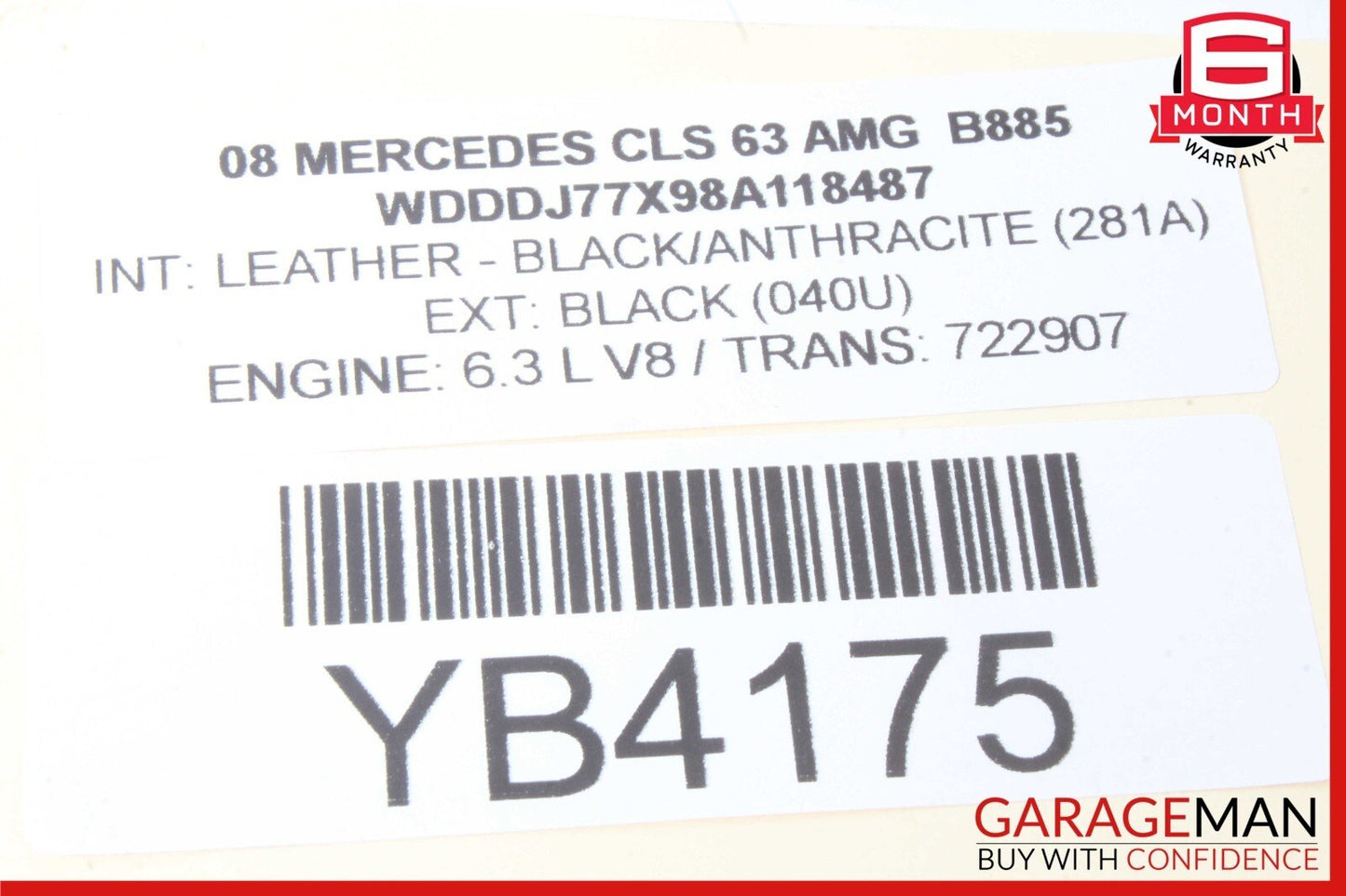 06-11 Mercedes W219 CLS63 AMG Hazard Light Control Door Lock Switch Panel Assy