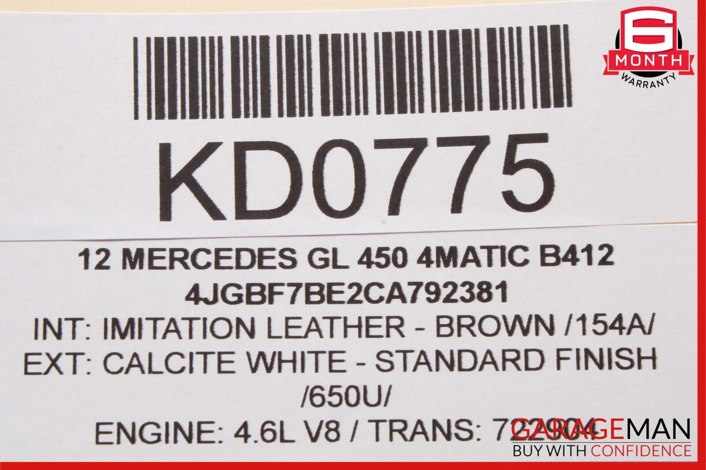 07-16 Mercedes X164 GL450 GL320 3rd Third Row Seat Motor 1648202342 OEM