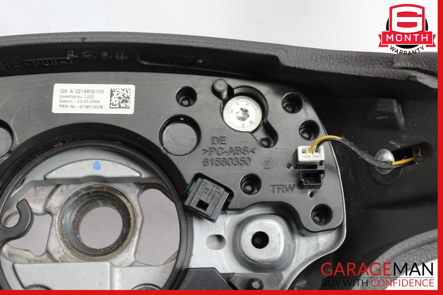 07-10 Mercedes W221 S550 CL550 Steering Wheel Black 2218201611 OEM