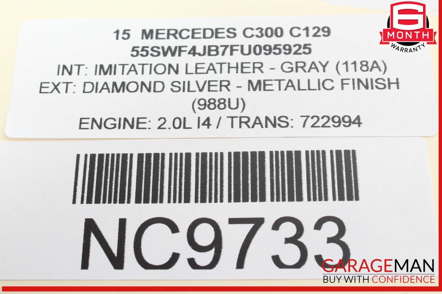 15-20 Mercedes W205 C300 Front Left Driver Side Wishbone Lower Control Arm