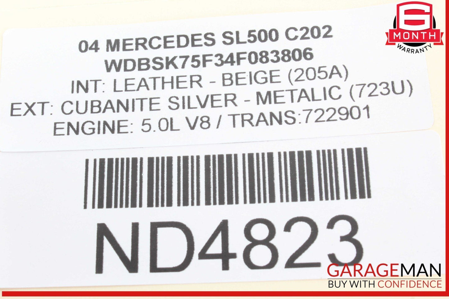 03-08 Mercedes R230 SL500 SL600 SL55 AMG Front Left Side Lower Control Arm OEM