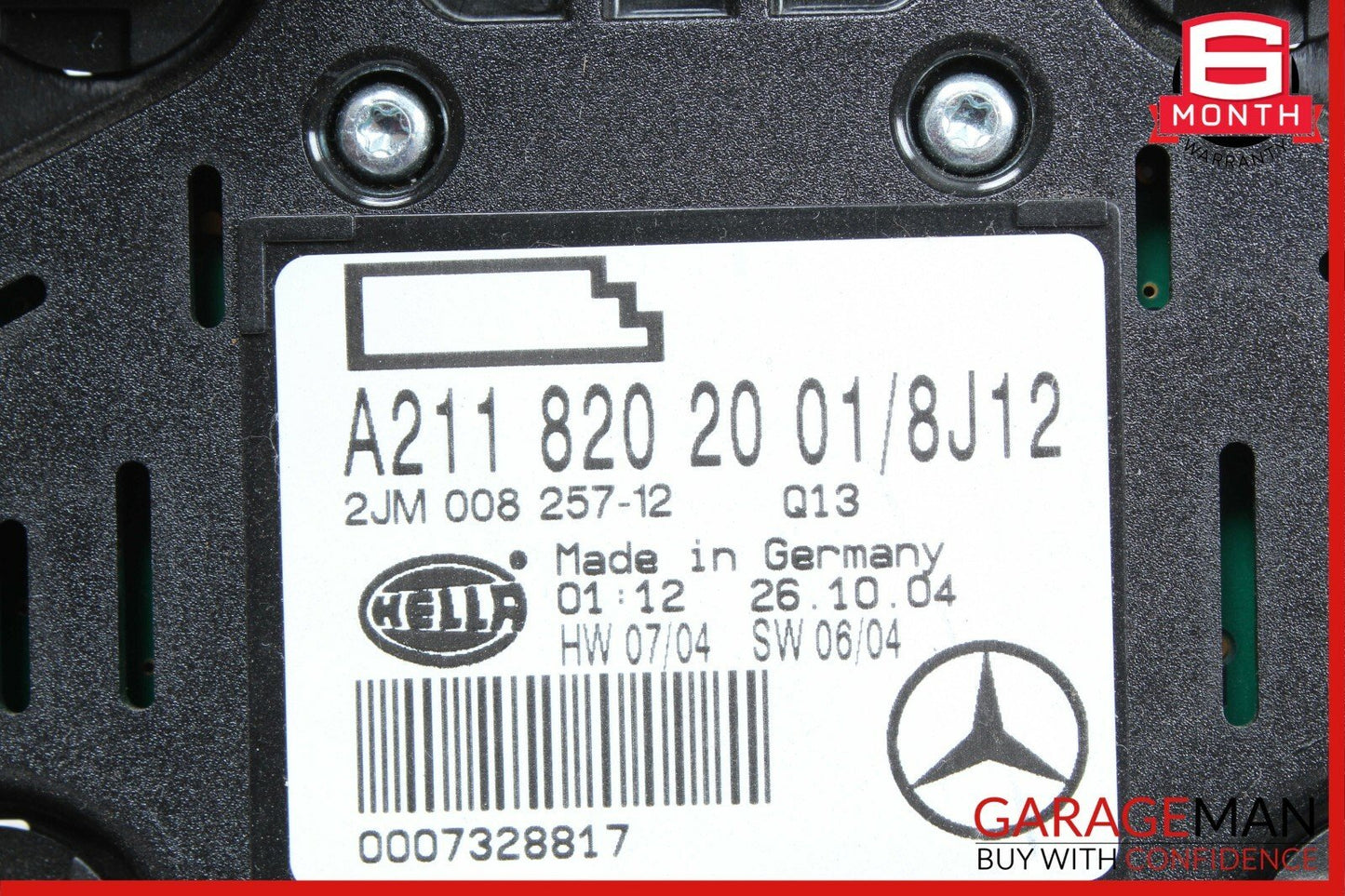 03-11 Mercedes W211 E350 E500 CLS500 Rear Dome Light Lamp Tan 2118202001 OEM