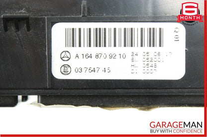 06-12 Mercedes X164 GL450 ML450 Hazard Light Switch Control Panel 1648709210 OEM