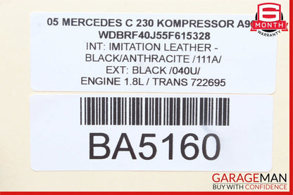 01-07 Mercedes W203 C230 AMG C240 Rear Right Side Door Lock Latch Actuator OEM