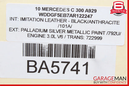 08-11 Mercedes W204 C300 C350 Rear Left Side Door Lock Latch Actuator