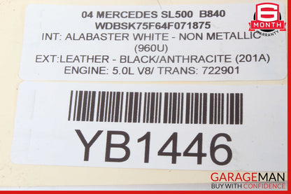 03-06 Mercedes-Benz SL500 R230 Rear Hydraulic Suspension Valve Block 2203201258