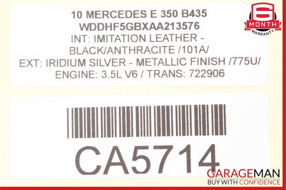 10-13 Mercedes W212 E350 E550 E500 Front Right Side Mirror Door Rear View OEM