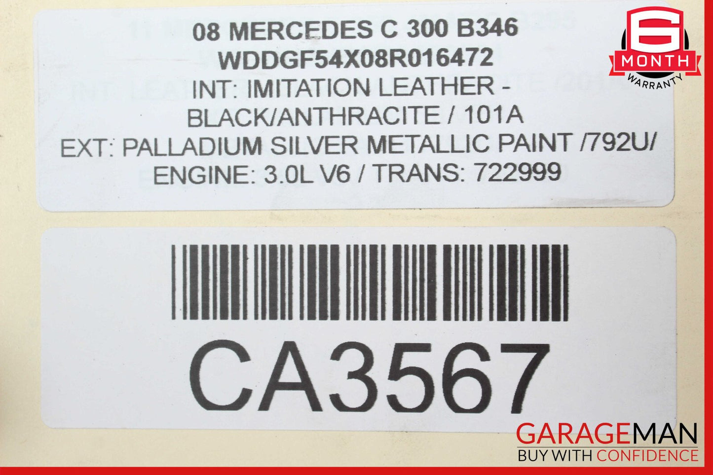 08-14 Mercedes W204 C300 Complete Front & Rear Brake Caliper Calipers Set OEM
