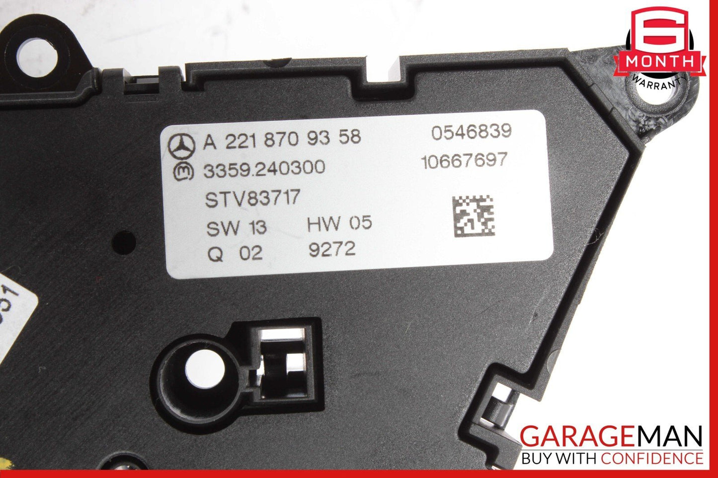 07-14 Mercedes W221 S550 CL550 Front Right Side Seat Control Switch OEM