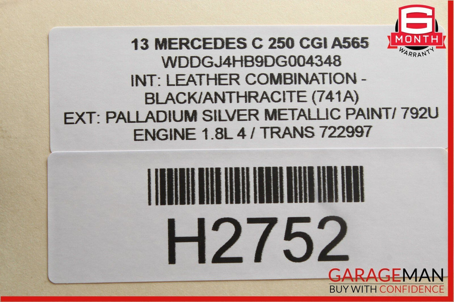 08-14 Mercedes W204 C250 C350 Front Right Side Curved Wishbone Control Arm OEM