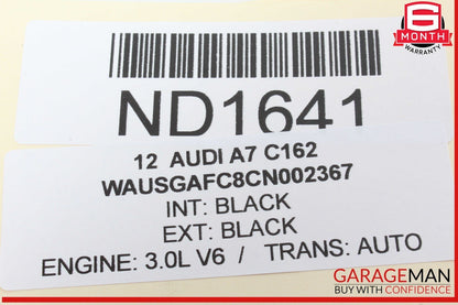 12-18 Audi A7 Quattro Front Steering Column Trim Cover Assembly OEM