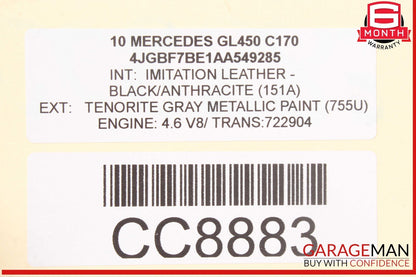 06-12 Mercedes X164 GL450 GL550 ML550 Front Left Headlight Support Bracket OEM