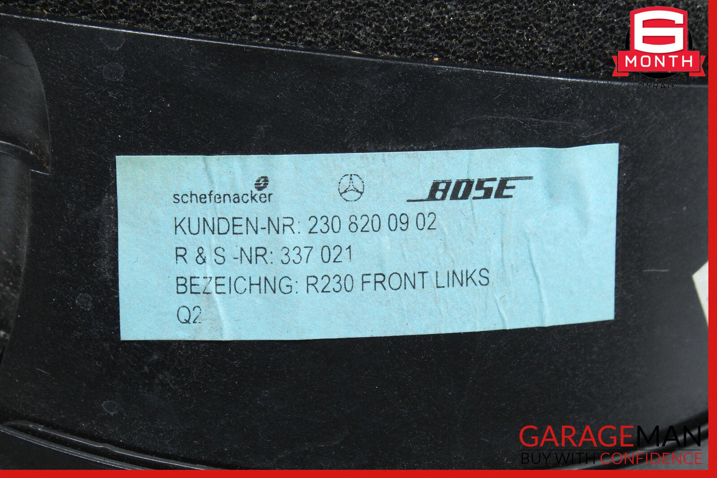03-08 Mercedes R230 SL500 SL55 AMG Door Audio Speaker Bose Left Driver Side OEM