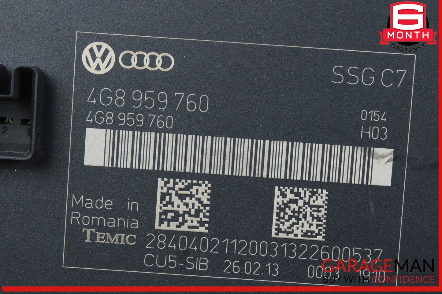 12-18 Audi A7 A6 Front Left Driver Side Seat Control Module Unit 4G8959760 OEM