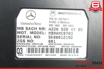 02-05 Mercedes W163 ML320 ML500 Voice Phone Communication Control Module OEM