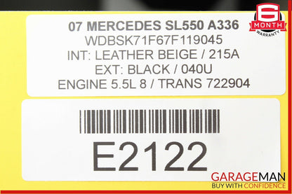 06-11 Mercedes R230 SL550 CLS550 E550 TPMS Tire Pressure Control 1645400762 OEM