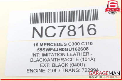 15-18 Mercedes W205 C300 C400 C350e Rear Trunk SAM Control Module Unit OEM